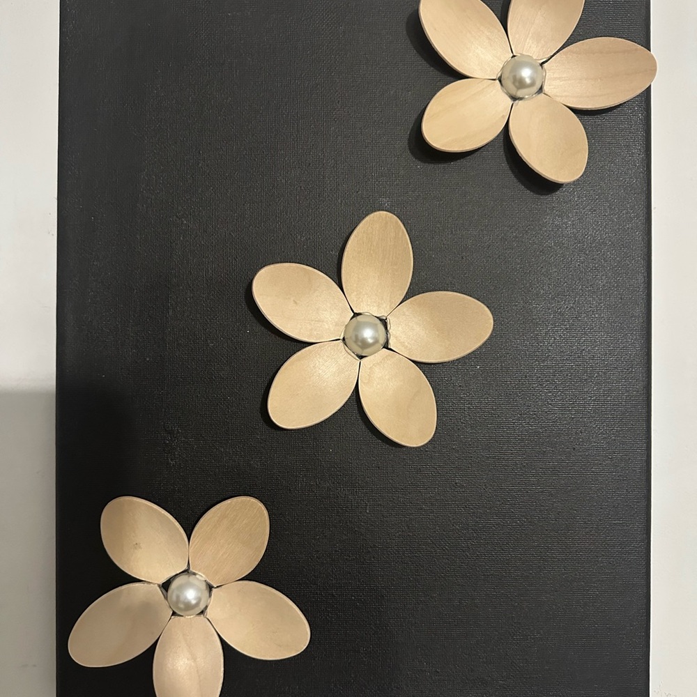 Craft Black and Tan Floral Wall Art